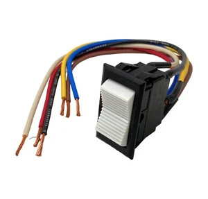 ☀️DPDT On-Off-On 3 Position Rocker Toggle Switch Wired 6 Pin 15A for Boat Car Rv - Picture 1 of 11