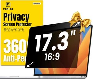 17.3 Inch 16:9 360° Laptop Privacy Screen Protector, anti Peeping and anti Glare - Afbeelding 1 van 7