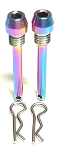 Titanium Oil Slick Pad Pin Retainer With Clip For Hope M4 X2 V4 Tech 4 Tech EVO - Picture 1 of 6