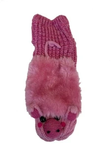 Keep Your Socks On Faux Fur Fuzzy Winter Animal Socks with Grippers Pink 4-10 - Picture 1 of 2