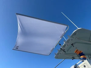Boat Stern Sun Shade Dev Fishing Center Console WHITE  Canopy Top Cover SS100 - Bild 1 von 5