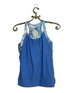 Ivivva by Lululemon Girls Active Double Dutch Layered Racerback Tank Top 14 - Picture 1 of 4
