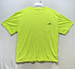 2XL | Men's Dickies Yellow Visibility Shirt - Picture 1 of 5