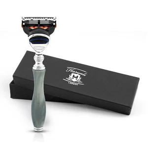 Ergonomic 5 Edge Razor for Men, Luxury Women's Razor, Body Face Razor, Grey - Picture 1 of 9