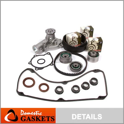 Kit de correa de distribución Junta de cubierta de válvula Bomba de agua Ajuste 93-98 Mitsubishi 2.4 4G64 Foto 1 de 4