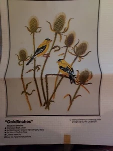 2002 Bucilla Goldfinches Cross Stitch Kit #49067 geöffnet - Bild 1 von 2