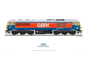 BR Klasse 69004 in GBRF Retro RTC Lackierung - Druck NEU - Bild 1 von 1