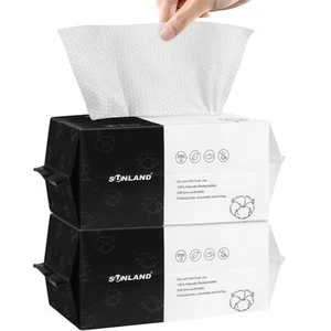 Disposable Face Towels Clean Face Tissue Super Soft for Sensitive Skin,Makeup... - Picture 1 of 6