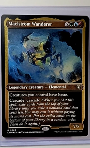 2023 MTG Magic the Gathering Commander Masters Foil Etched Maelstrom Wanderer - Image 1 of 2