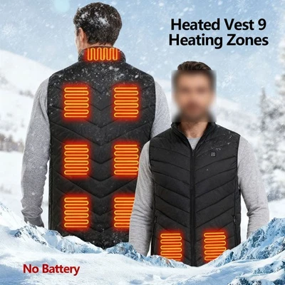 Heated Vest 9 Heating Zones Electric Heating Vest （No Battery ） - Image 1 of 4