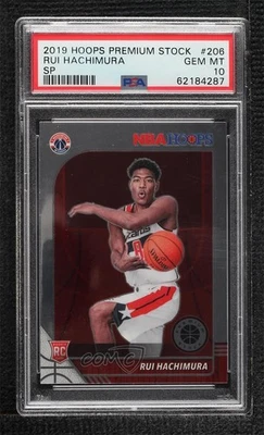 2019-20 NBA Hoops Premium Stock Variation Rui Hachimura PSA 10 GEM MT Rookie RC - Image 1 of 2