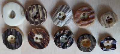 Konvolut Knopf Sammlung Trachtenknöpfe Hemd Bluse Mantel Trachten Hirschhorn - Bild 1 von 4