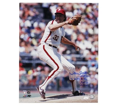 Steve Carlton Signed St. Louis Cardinals Unframed 16×20 MLB Photo with 4 Inscr. - Image 1 of 3
