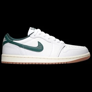Womens Air Jordan 1 Retro Low OG - White/Oxidized Green-Sail (Size 7.5) - Picture 1 of 5
