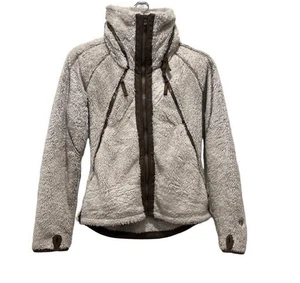 KUHL Damen Fliegerjacke Größe Small Kapuze Full Zip Mantel Fleece Steinfarbe - Bild 1 von 9