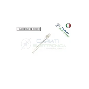 1000 pz Led 3mm Bianchi Bianco luce Diffusa 8000mcd - Foto 1 di 1