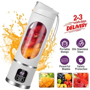 Tragbarer Mixer Elektrische Entsafter Fruchtmixer USB Wiederaufladb Saftmixer - Bild 1 von 16