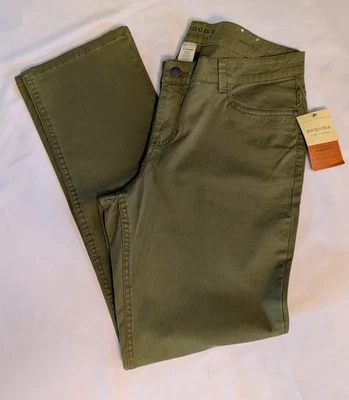 NWT Sonoma Life + Style Modern Fit/Straight Green Pants Women's Size 12 - Image 1 of 4