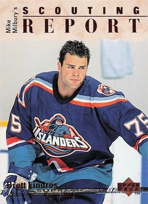 1995-96 Upper Deck -Mike Milbury's Scouting Report Brett Lindros #257 - Image 1 of 2