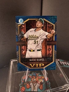 2025 Bowman Chrome VIP Nick Kurtz /175 Mega Box Blue Mojo - Athletics Prospectš„ - Picture 1 of 4
