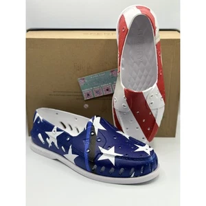 Sperry Float EVA Boat Shoes Red/White/Blue Sz 9 NWOB	 - Picture 1 of 6
