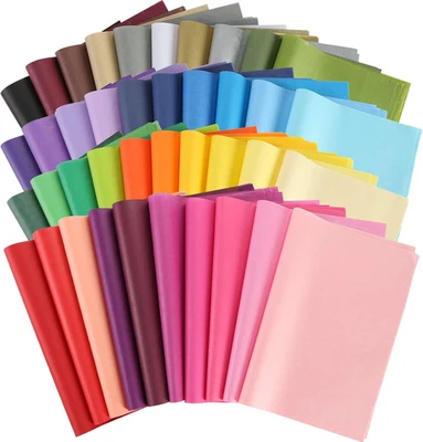 320 Sheets Tissue Paper, 40 Colors, 14X10 Inch for Crafts and DIY Projects - Image 1 of 4