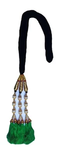 @ Indian Traditional Hair Choti Paranda Green Color For Women - Picture 1 of 5