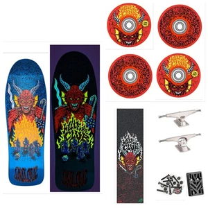 SANTA CRUZ X STRANGER THINGS KNOX HELLFIRE PIT 10.07" MONOPATÍN COMPLETO - Imagen 1 de 9