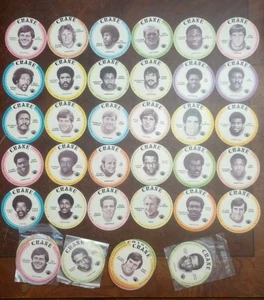 1976 Crane Football Discs Full Sets (30) Walter Payton Rookies And Other Stars - Picture 1 of 10