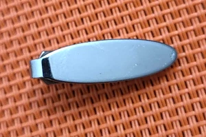 1960s Sterling 925 Tie Clasp clip bar 1" Skinny Tie 1959-1965 era MCM - Picture 1 of 6