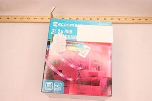 Ecosmart Indoor RGB LED Color Changing Strip Tape Light with Remote 32.8' 8969HD - Picture 1 of 4