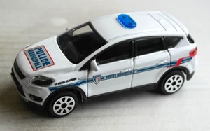 Bburago 2009 Ford Kuga weiß POLICE MUNICIPALE 1:43 Modellauto SUV Polizei ´09 - Picture 1 of 4