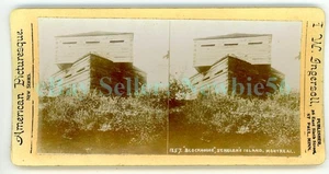 Montreal Quebec PQ Canada - BLOCK HOUSE ST HELEN'S ISLAND - Ingersoll Stereoview - Imagen 1 de 2