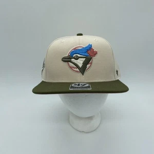 '47 Brand Captain Toronto Blue Jays MLB Snapback Hat Cap Beige Adjustable Mens - Picture 1 of 6