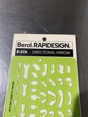 Plantilla Berol Rapidesign - Flecha direccional - R-37A nueva Foto 1 de 4