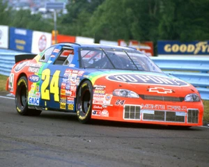 JEFF GORDON #24 DUPONT CHEVY RACING ON TRACK AT WATKINS GLEN 8X10 GLOSSY PHOTO - Picture 1 of 1