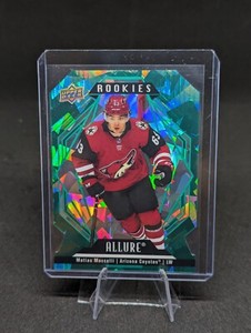 Matias Maccelli 2022-23 Upper Deck Allure Green Rainbow Rookies 01/99