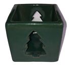 Bennington Potters VT Green Stoneware Christmas Tree Votive Candle Holder 1844dg
