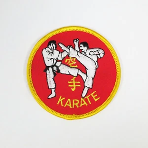 WLE Karate Kumite Patch 3" - Embroidery Style - Cotton 4 1/2" x 3" - Picture 1 of 1