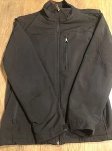 GUESS Black Polyester Shell Full Zip Jacket Size Large - Picture 1 of 5