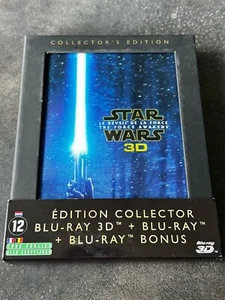 STAR WARS LE REVEIL DE LA FORCE COFFRET BLURAY 3D + BLURAY COLLECTOR LUCASFILM - Foto 1 di 7