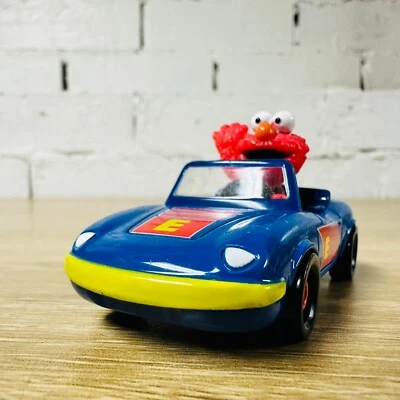 Elmo Blue Yellow Red Diecast Coupe 2008 Learning Curve Sesame Street Workshop - Image 1 of 4