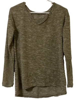 Prana XS Women's Scoop Neck Lightweight Long Sleeve Pullover Heathered Brown - Image 1 of 4