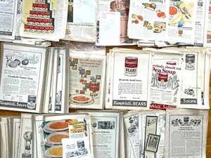 Campbells Soup HUGE LOT 23 pounds! Early 1900s Advertisement Warhol Antique RARE - Picture 1 of 11