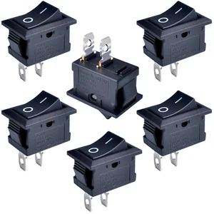 6 Pcs Boat Rocker Switch Snap in Toggle Switch SPST on off 2 Pin 2 Position AC 2 - Picture 1 of 5