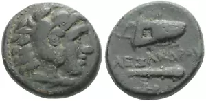 Alexander III the Great Authentic Genuine Ancient Greek Macedon Coin with COA - Picture 1 of 2