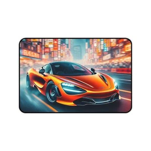 McLaren High-Speed Sports Car Desk Mat, Racing Office Decor, Gamer Mouse Pad - Picture 1 of 5