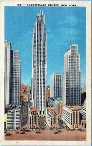 Postal del Rockefeller Center New View Fifth Avenue Nueva York sin publicar - Imagen 1 de 2