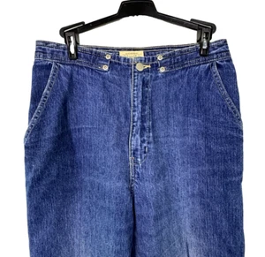 Vtg St John's Bay Women’s Jeans Sz 8 High Waisted No Loops Cropped Straight Leg - Picture 1 of 11
