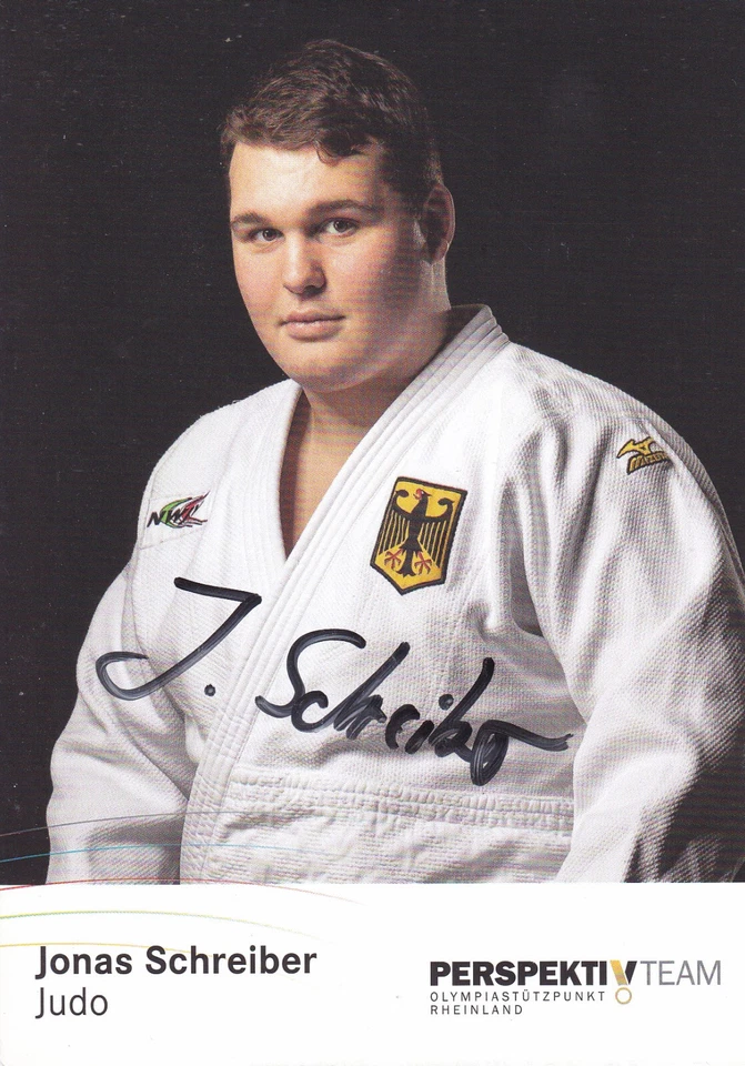 Jonas SCHREIBER - Deutschland, Bronze Jun.-WM 2017 Judo, Original-Autogramm! - Bild 1 von 1